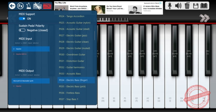 turn computer keyboard into synthesizer