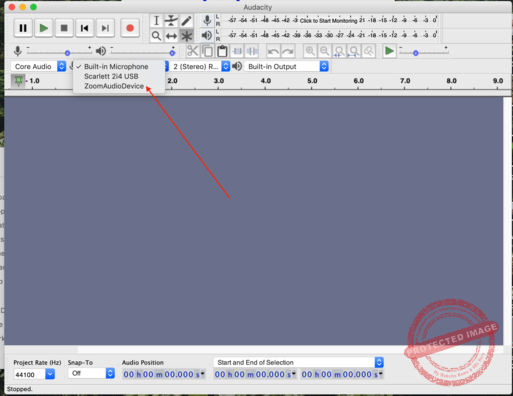 external usb audio interface audacity